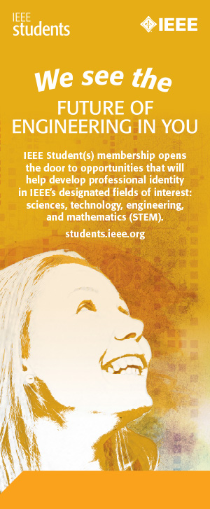 IEEE Students Pull Up Banner - Gold