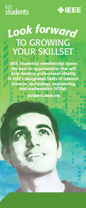 IEEE Students Pull Up Banner - Green