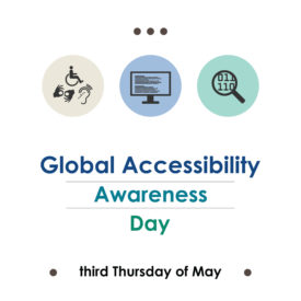 image showing title of Global Accessibility Awareness Day