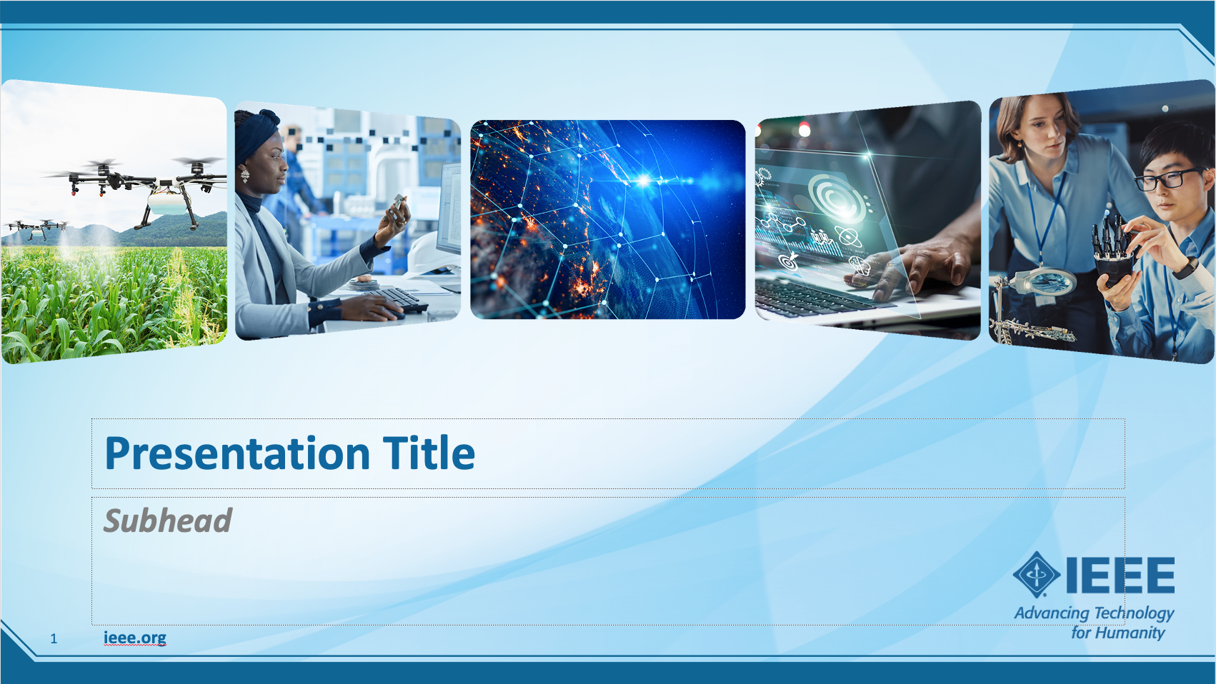 IEEE Corporate PowerPoint Presentation Cover Slide