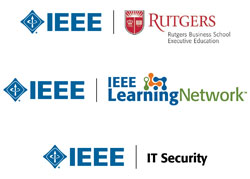Examples of logos with IEEE logo lockup.