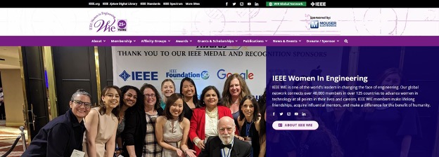 IEEE WIE website screenshot