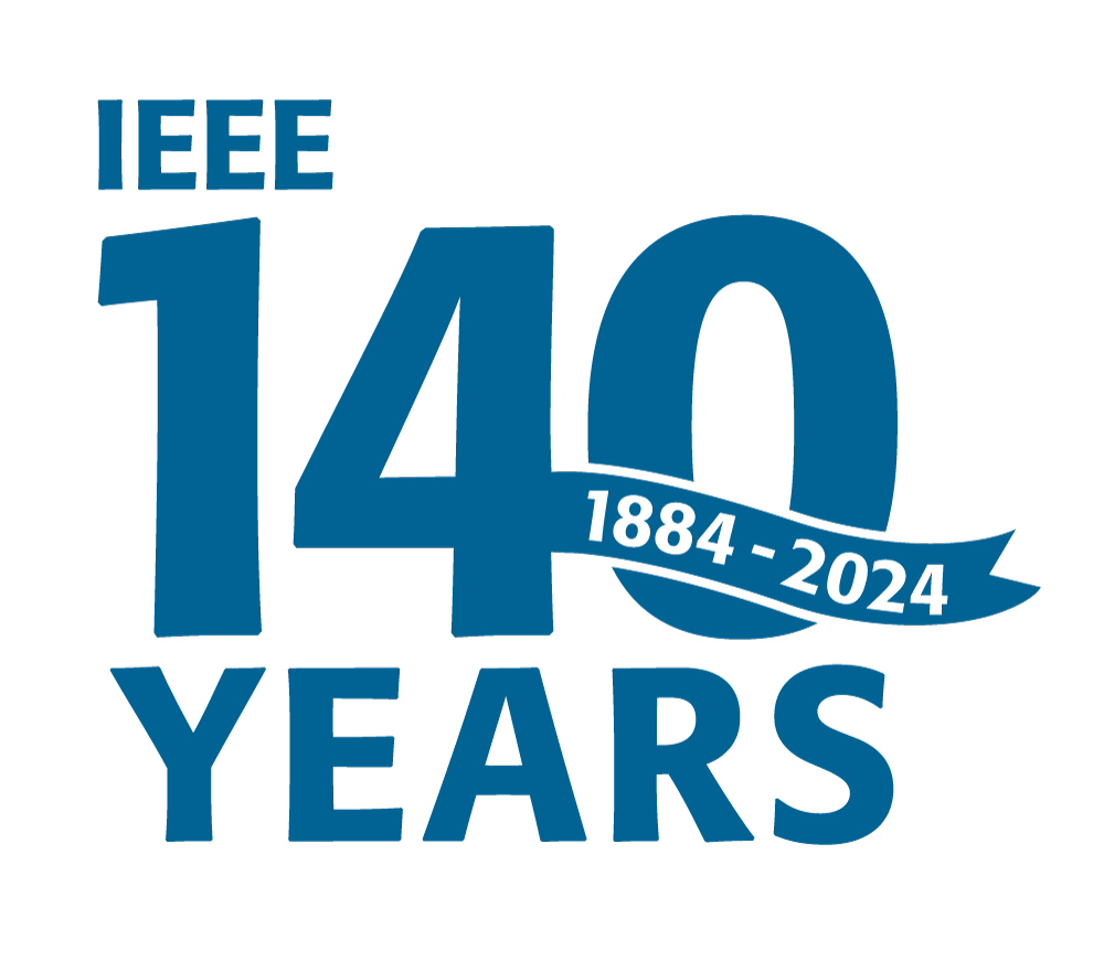 IEEE 140 Years logo.