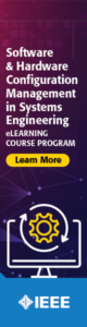 "Software & Hardware Configuration Management in Systems Engineering" eLearning course website banner.